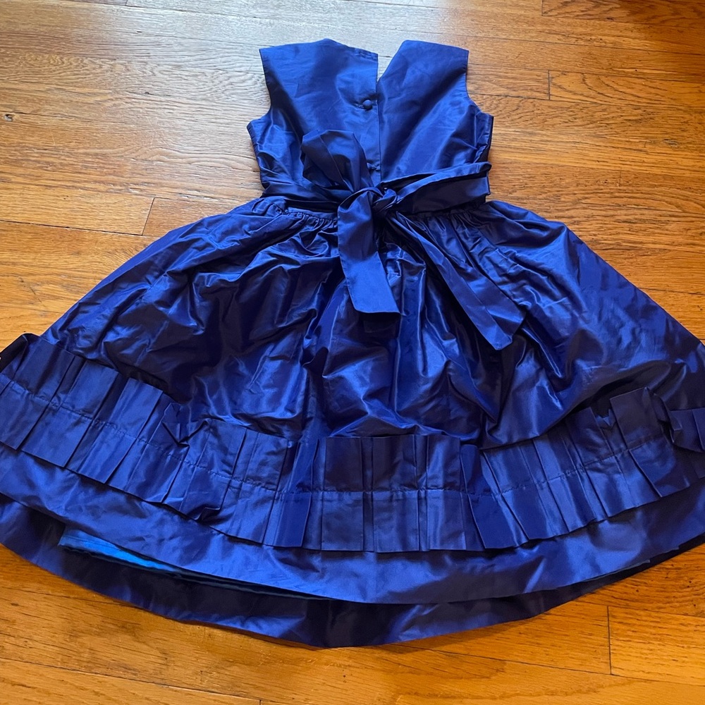 Blue Oscar de la Renta girls dress